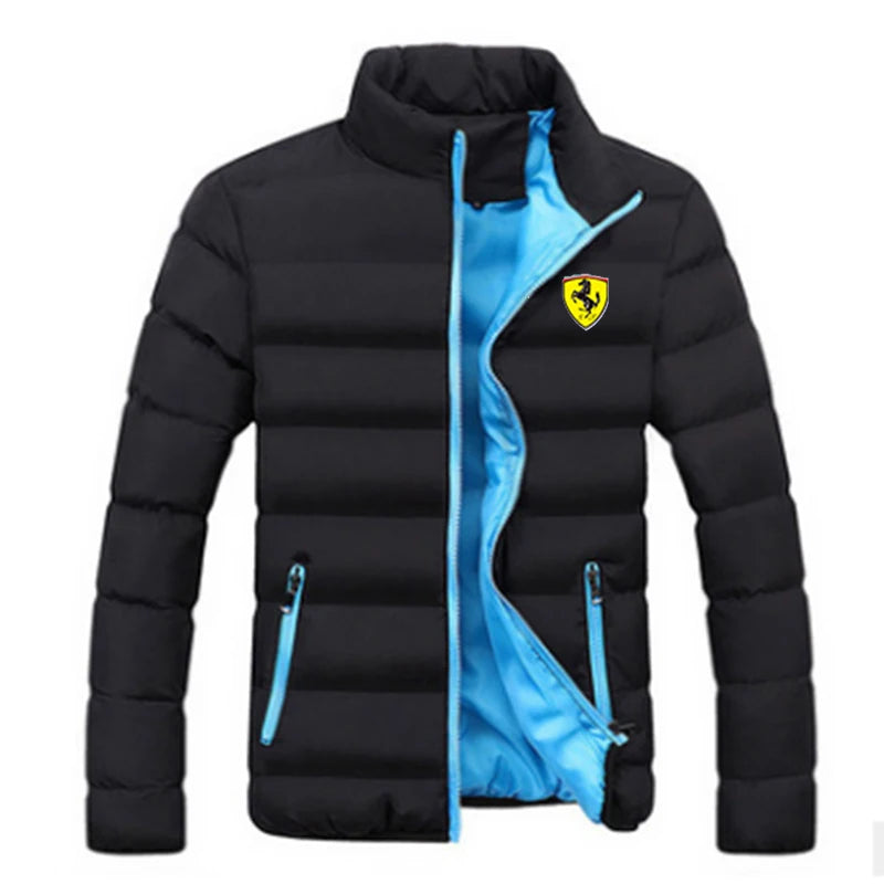 Winter 2024 new outdoor collar warm thick jacket fashion light down cotton cotton-padded zipper casual minimalist jacket.