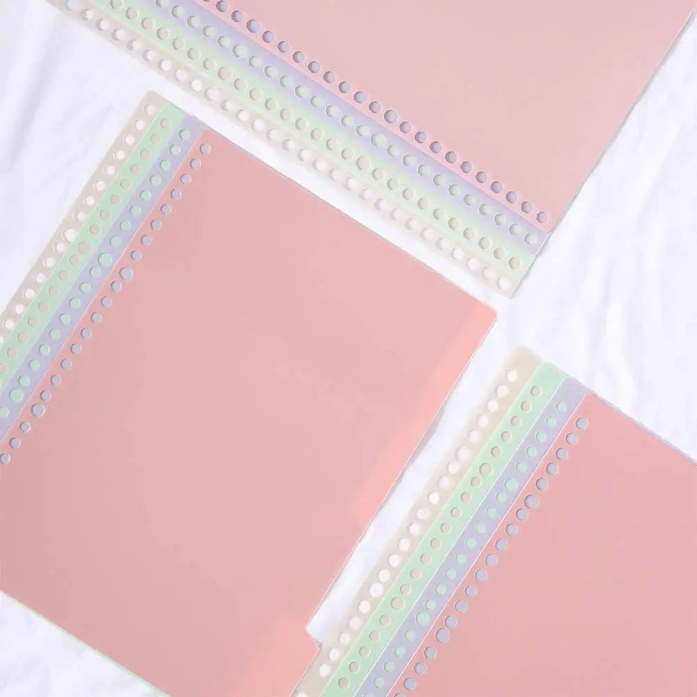 4Pcs/Set B5 A5 A4 Binder Index Dividers Index Page for Loose-leaf Scrapbook Coil Book Notebook Separator Page Office Supplies