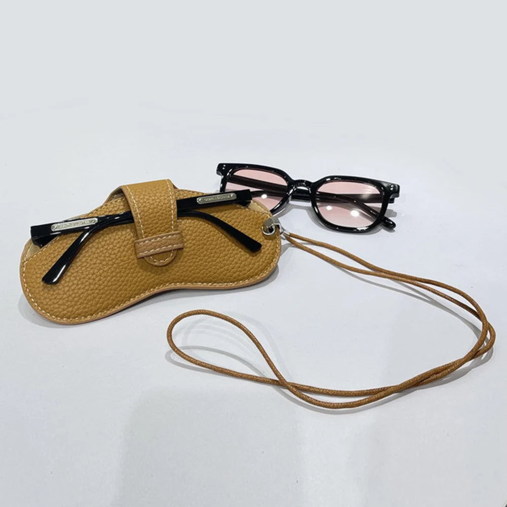 Glasses Case Women Leather Soft Glasses Bag Fashion Portable Sunglasses Box Bag Accessories Eyeglasses Case Sunglasses Box