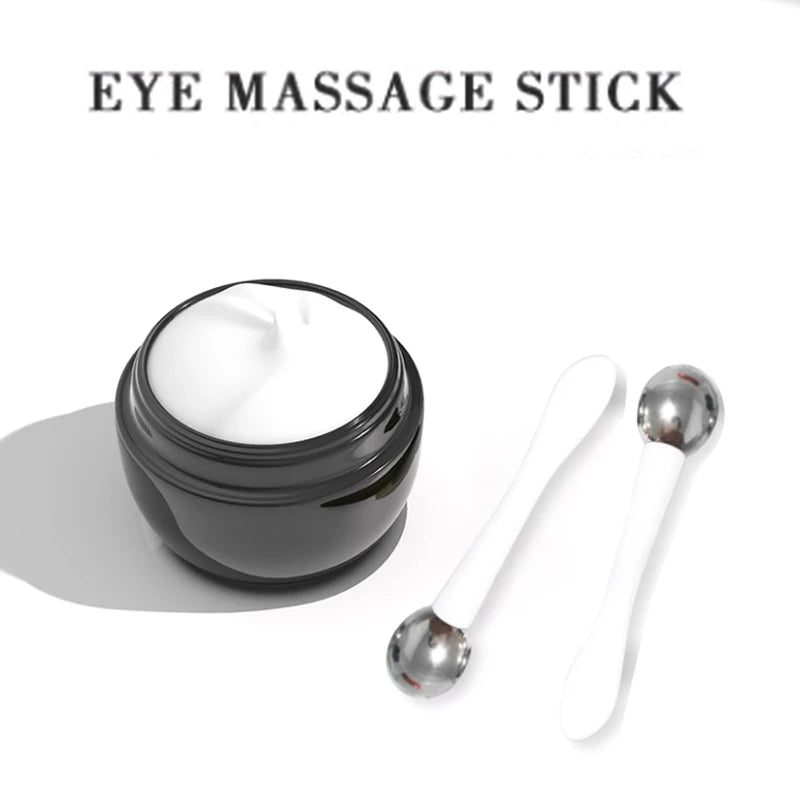 1pc Eye Roller Massage Stick Eye Cream Applicator Cosmetic Spatula Anti Wrinkle Facial Spoon Gold Alloy Face Thin Skin Care Tool