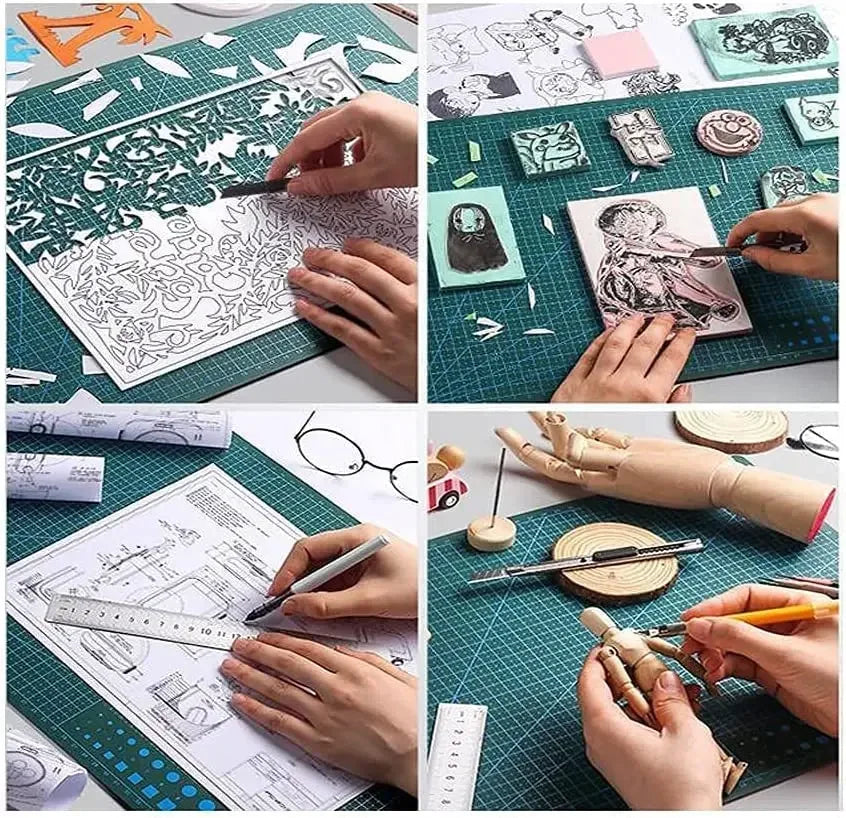 A3 A4 A5 PVC Cutting Mat Workbench Patchwork Sewing Manual DIY Knife Engraving Leather Cutting Board Single Side Underlay