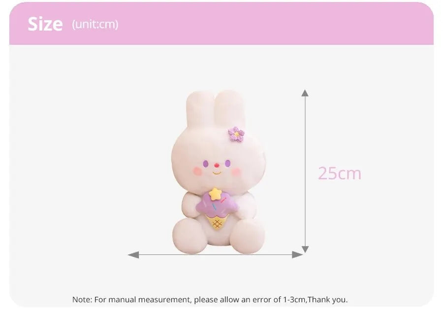 25cm Cute Rabbit Plush Toy Birthday Christmas Gift for Girl