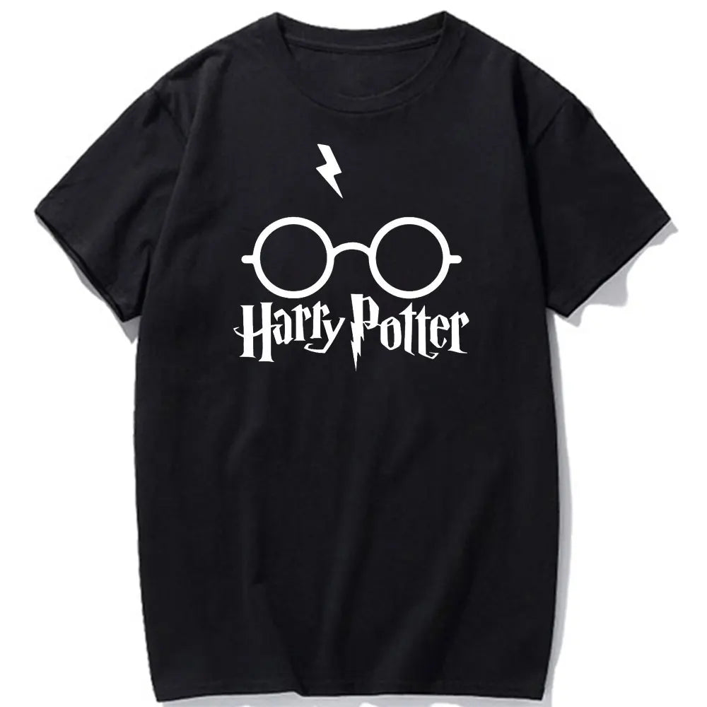 Wizard Hat Shirt Wizard Wand T Shirt HP Shirt Gift Short Sleeve Unisex Graphic Tees Mystical School Cotton Summer Fashion Tops