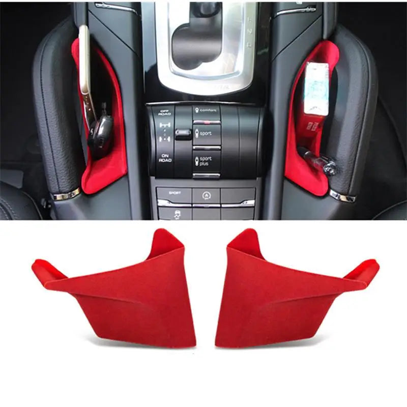 2Pcs Armrest Holder Gap Storage Box Car Organizer Container Pocket Interior Center Console For Porsche Cayenne 2011-2018 Holder