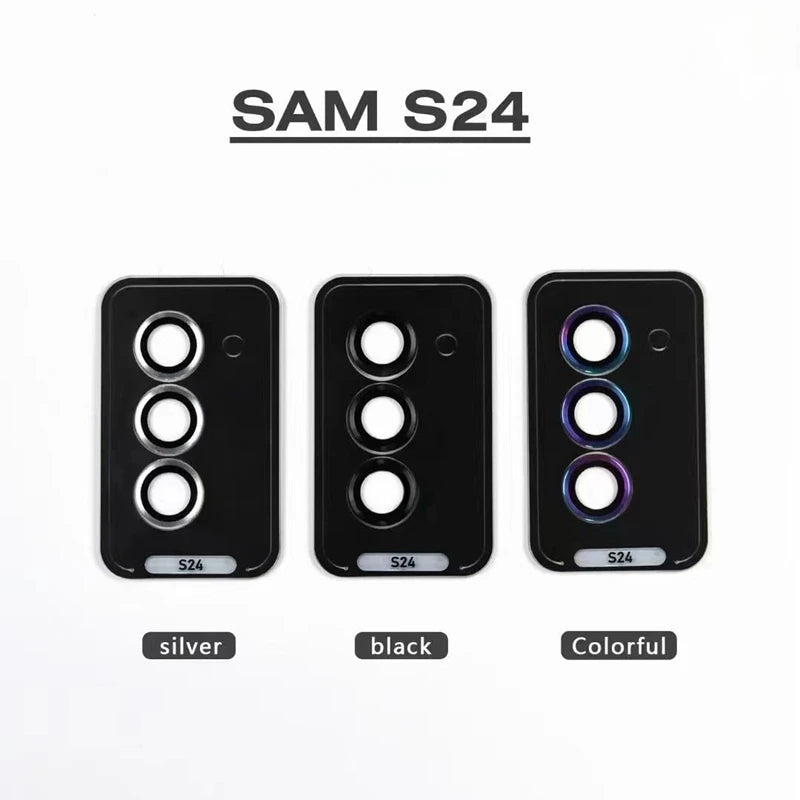 For Samsung Galaxy S24ultra S24+ s24 Camera Protector Metal Ring Lens Glass for galaxy S23 ultra S23+ FE Back lens Cap Cover