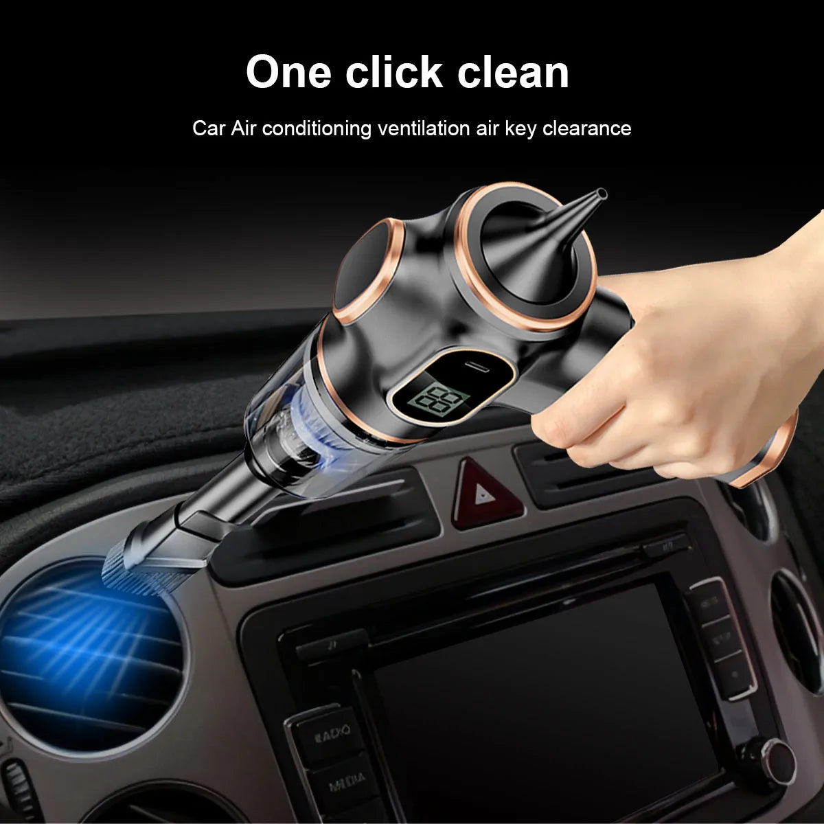 Car portable blow-svacuum cleaner Car and home Usb charging High power strong suction handheld small wireless car vacuum cleaner