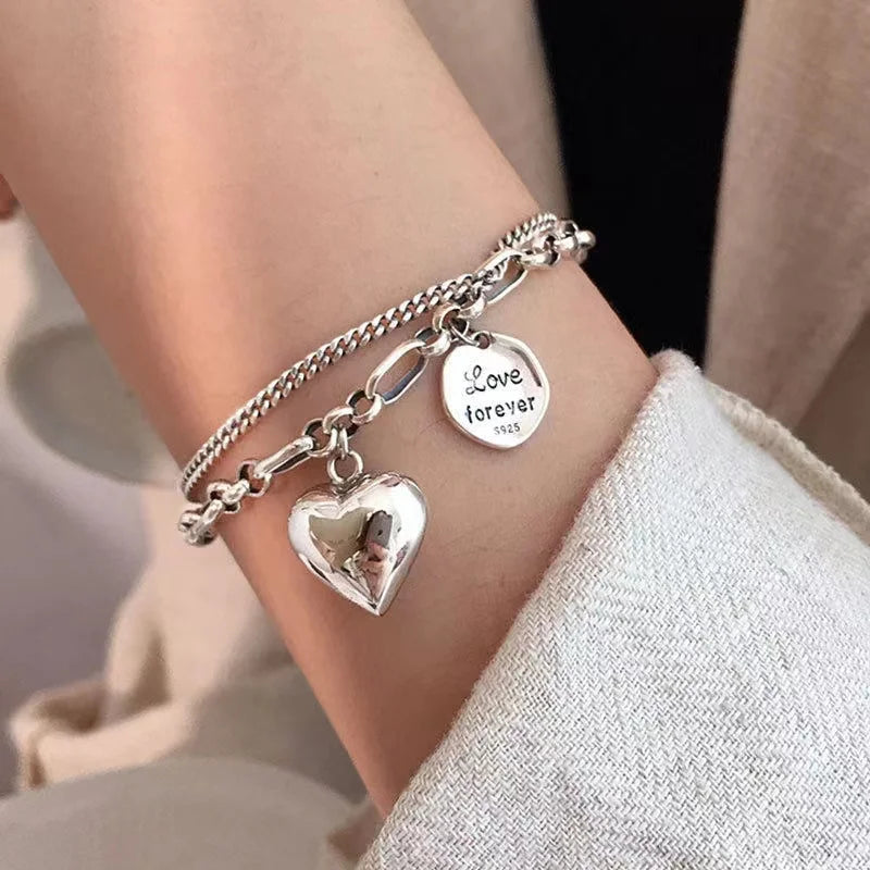 Gold Color Bracelet Set of Four Stainless Steel Sequins Rhinestone Bracelet Combination for Women Chain Bracelet Jewelry Gifts