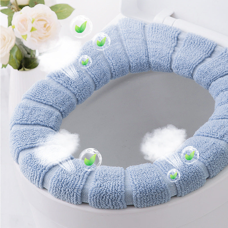 Washable Toilet Seat Cover Waterproof Sticker Foam Toilet Lid Cover Portable Silicone Toilet Cup Covers Bathroom Accessories