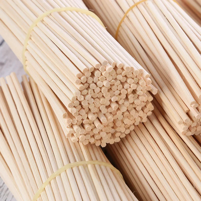 100pcs 3/4/5mm Aroma Diffuser Replacement Rattan Reed Sticks Air Freshener Aromatherapy Aroma Sticks Oil Diffuser Refill Sticks