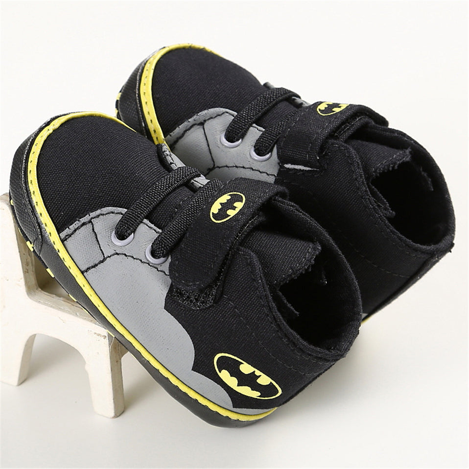 2023 Baby Boys Fashion Sneakers Print Cartoon Pattern Soft Sole First Walkers Infant Toddler Indoor Shoes For 0-18M