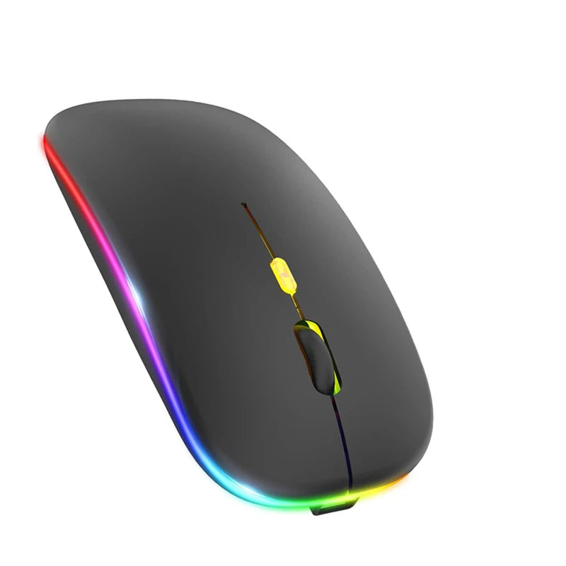 2.4GHz Wireless Mouse Bluetooth Mouse Mice Rechargeable Mouse Silent Mouse LED Backlit USB Gaming Mouse 1600DPI for PC Laptop