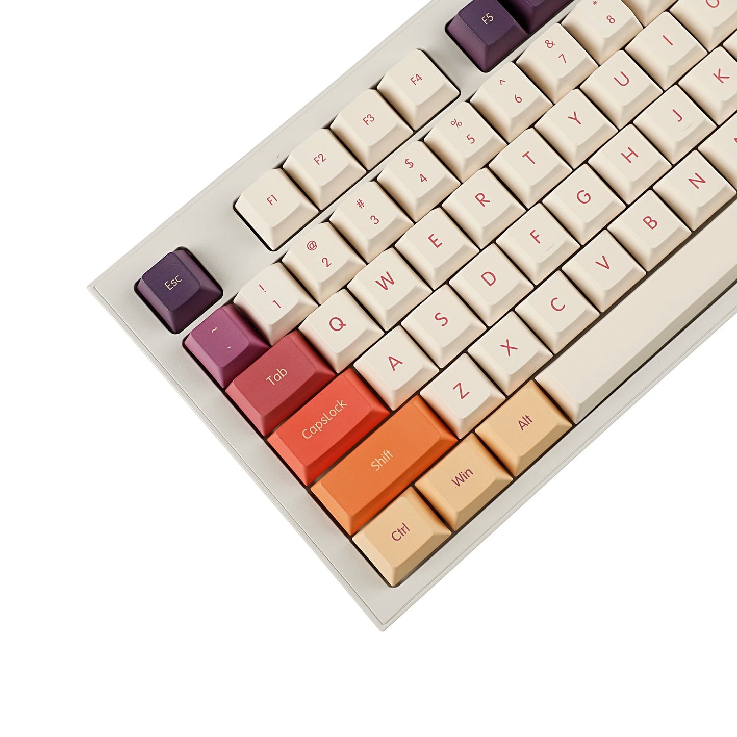 1.8mm Thickness German French ISO Cloud Dye Sub Keycaps Thick PBT Cherry Profile Keycap set For QWERTZ AZERTY MX Keyboard