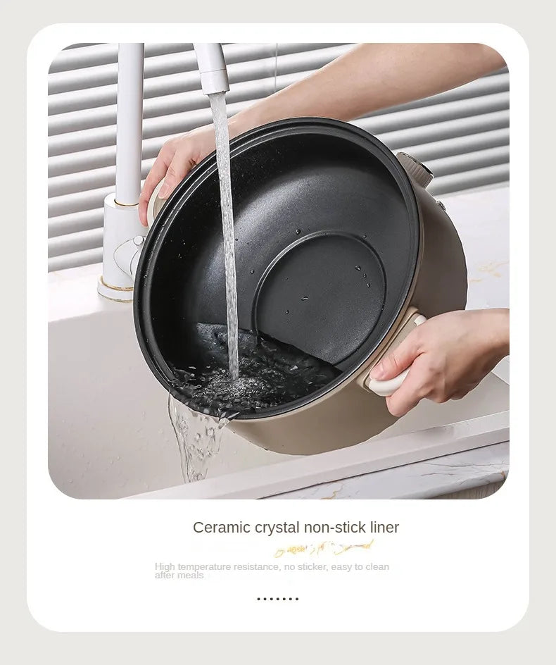 3L/4.6L Electric Food Cooking Pot Non-stick Multi Cooker Household Electric Hot Pot Frying Pot Home Rice Cooker 220V