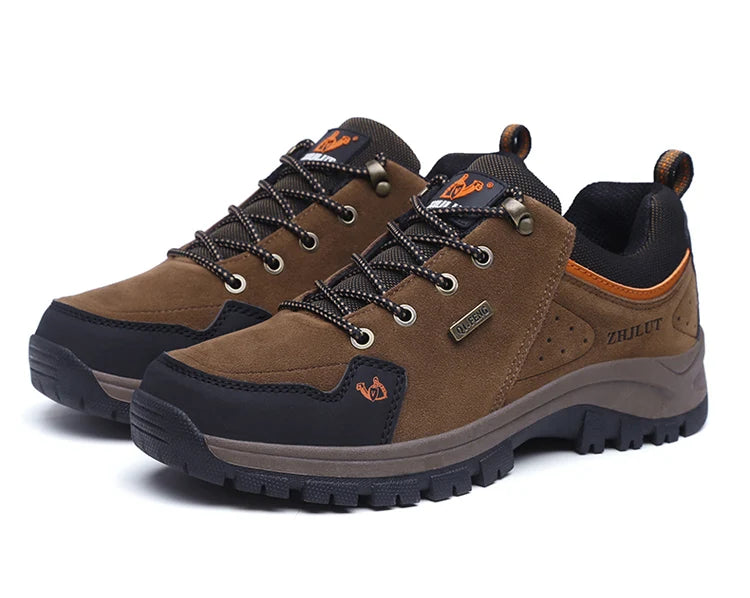 High Quality Outdoor Walking Sneakers Rubber Sole Suede Leather Men Hiking Shoes Durable Leather Climbing Shoes Zapatillas 36-47