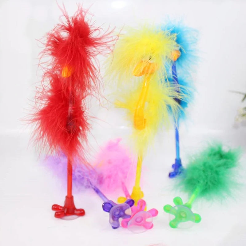 1PC 21cm Creative Pen Cartoon Plush Ostrich Ballpoint Pen Signature Pens Writing Tools Student Stationery School Supplies