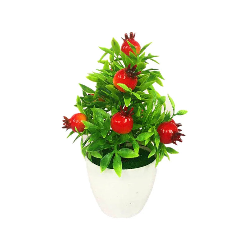 2024 Artificial Plants Bonsai Small Tree Simulation Pot Plants Fake Flowers Table Potted Ornaments Home Decoration Hotel