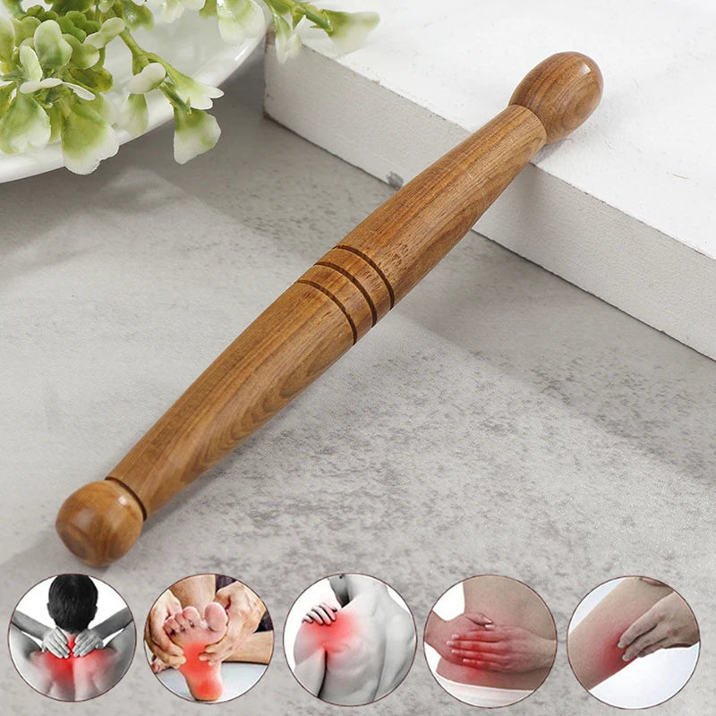 1pcs Long Wooden Spa Muscle Roller Stick Cellulite Blaster Deep Tissue Fascia Trigger Point Release Self Foot Body Massage Tools