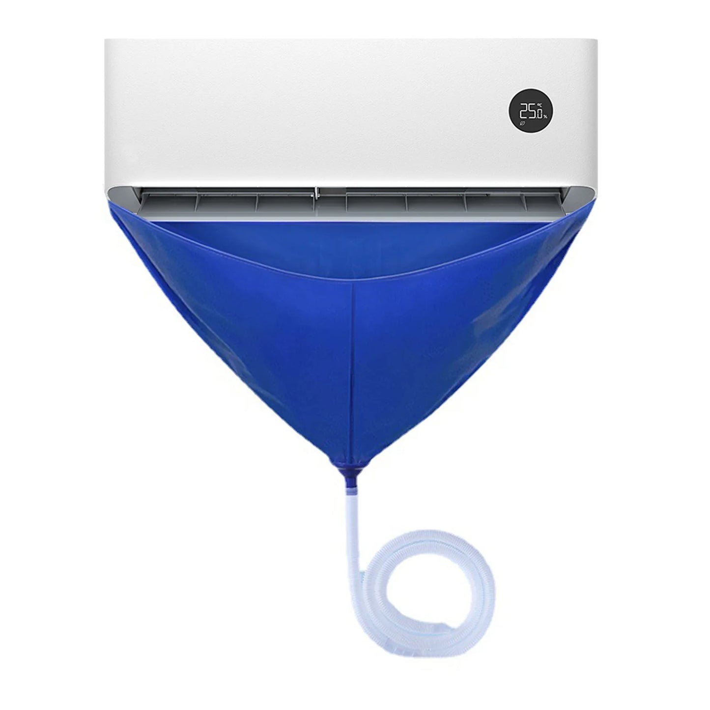 Air Conditioner Cleaning Cover Reusable Funnel Shape Split AC Cleaning Bag With Water Pipe Wall Mounted Service Bag For AC Units