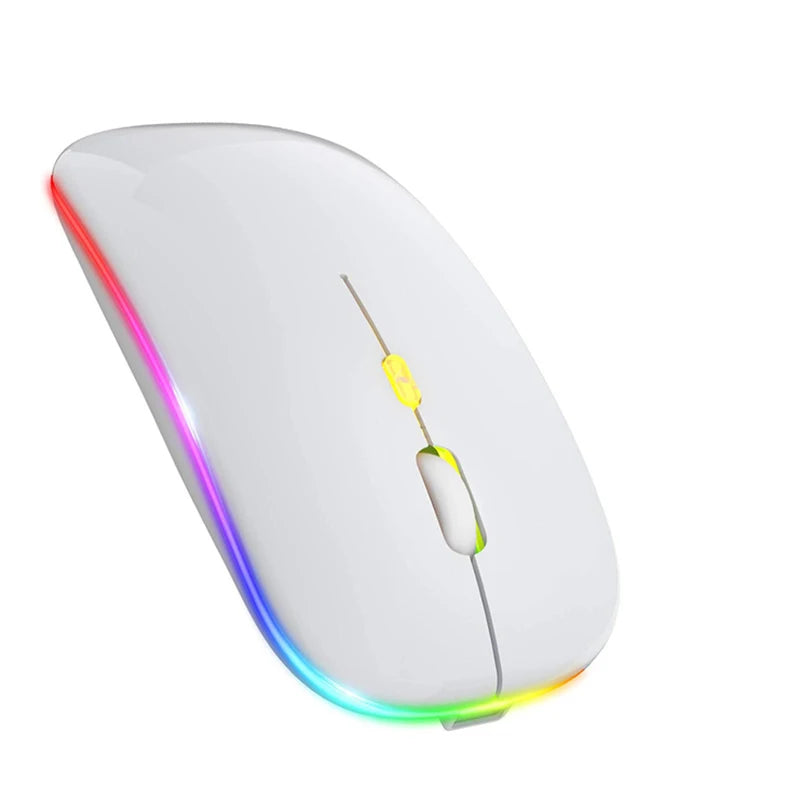 2.4GHz Wireless Mouse Bluetooth Mouse Mice Rechargeable Mouse Silent Mouse LED Backlit USB Gaming Mouse 1600DPI for PC Laptop