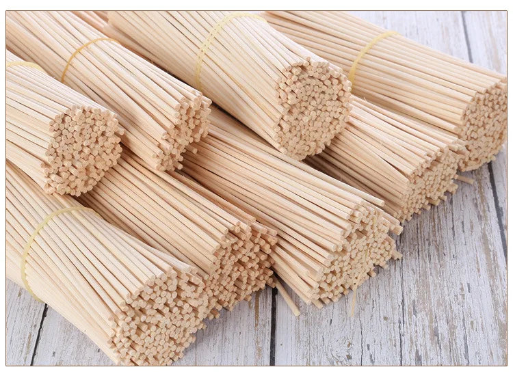 100pcs 3/4/5mm Aroma Diffuser Replacement Rattan Reed Sticks Air Freshener Aromatherapy Aroma Sticks Oil Diffuser Refill Sticks