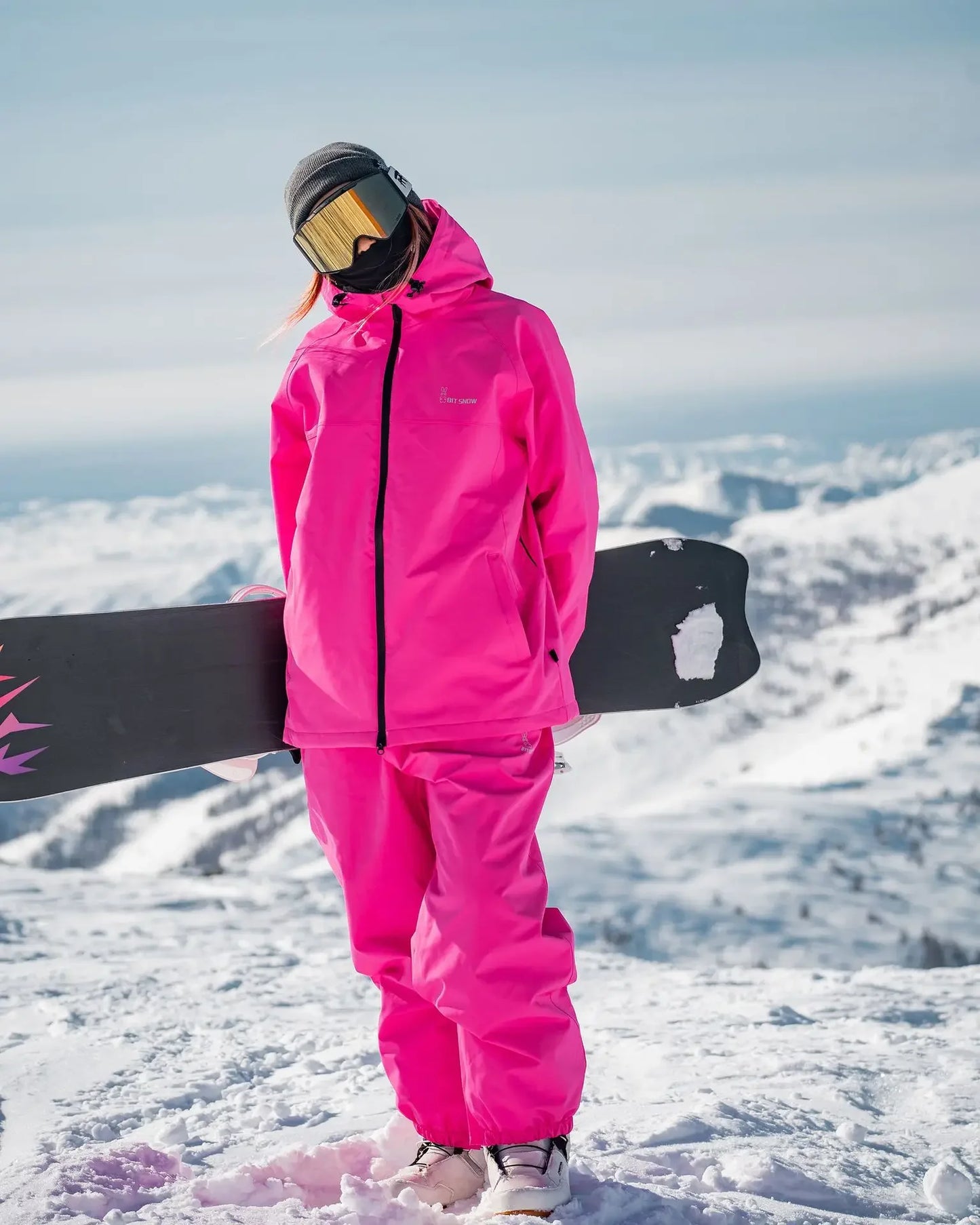 2024 Winter Oversized Woman Ski Suit Set Women Snowboarding Set Female Outdoor Snowsuit Waterproof Windproof Skiing Jacket Set