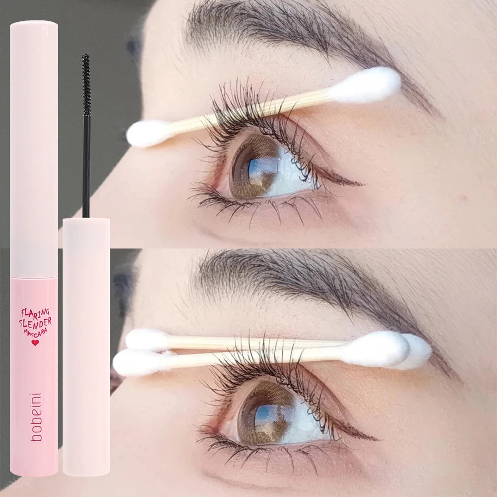 Waterproof Black Brown Mascara Lasting Matte Quick Dry Ultra-fine Brush Lengthening Eyelash Mascara Lash Extension Makeup Tool