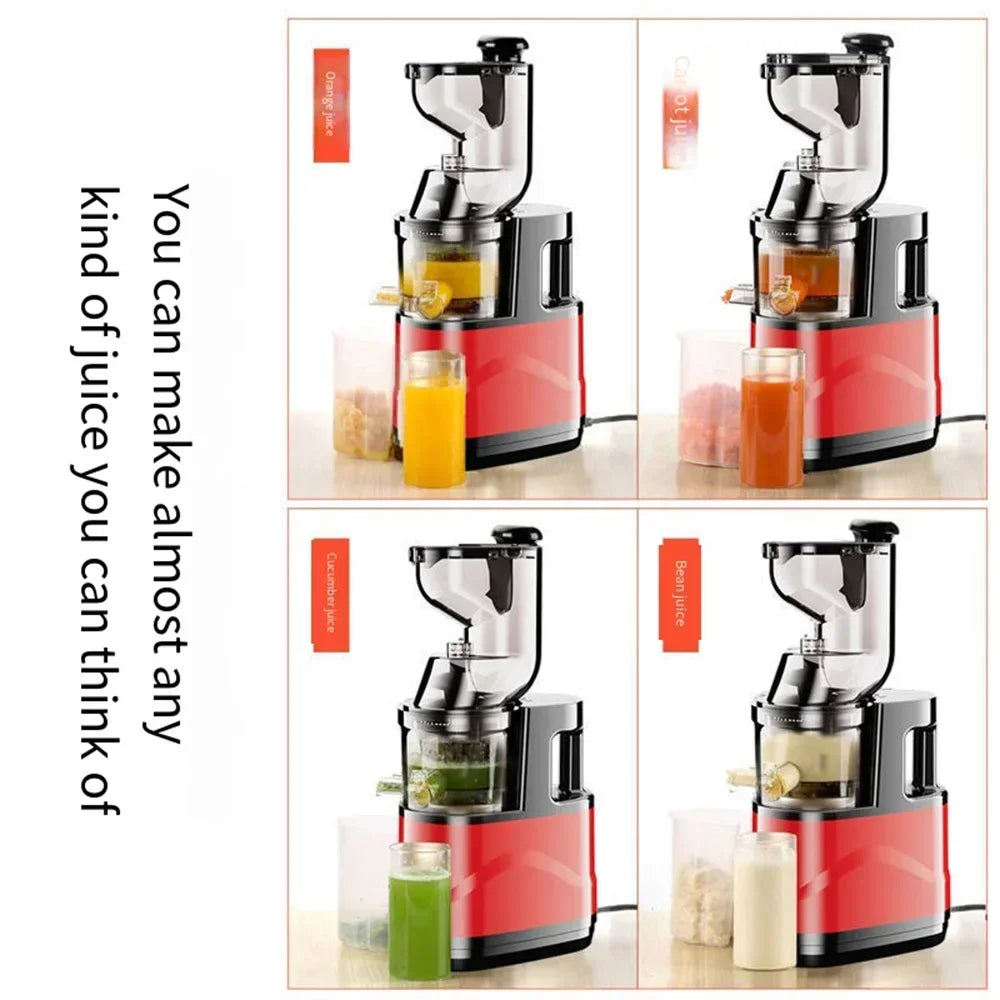 Houselin Slow Cold Press Juicer Machines Vegetable and Fruit, 500W Slow Masticating Juicer Machines with 7-inch Large Feed Chute