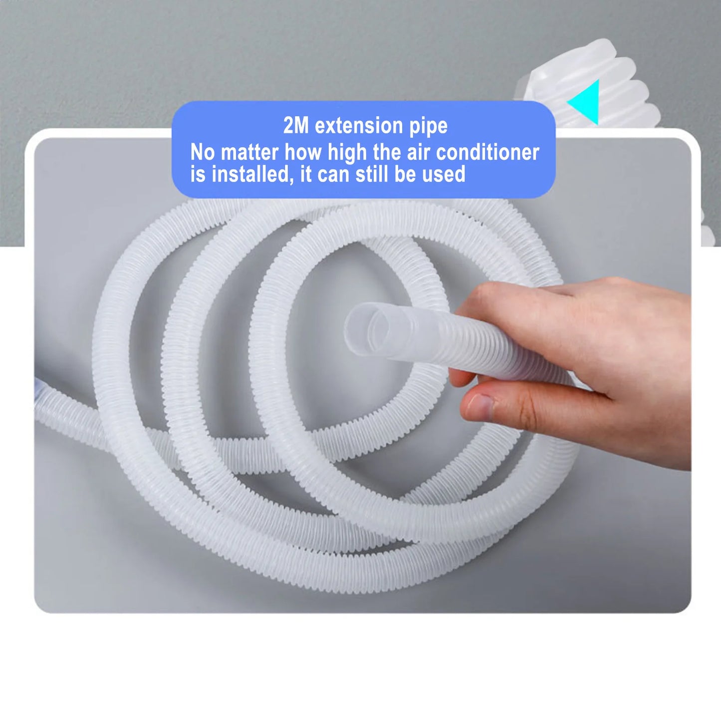 Air Conditioner Cleaning Cover Reusable Funnel Shape Split AC Cleaning Bag With Water Pipe Wall Mounted Service Bag For AC Units