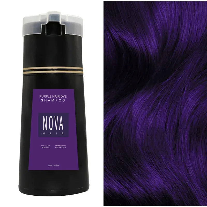 3 IN 1 Hair Dye Shampoo Natural Non-irritating Clean Nourish Dye Shampoo Instant Coloring Cover White Grey Hair Care Product