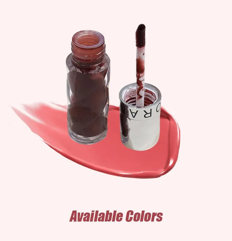 Heallor HERORANGE Nude Mirror Lip Gloss Clear Moisturizing Hydrating Water Light Glass Jelly Plump Lip Glaze Oil Lipstick Tint C