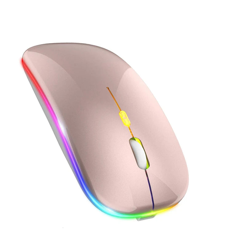 2.4GHz Wireless Mouse Bluetooth Mouse Mice Rechargeable Mouse Silent Mouse LED Backlit USB Gaming Mouse 1600DPI for PC Laptop