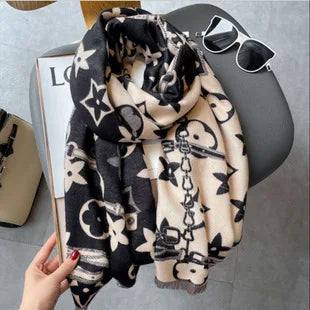 WeHello - Bohemian Style Cashmere Scarf For Women's New Autumn And Winter Outerwear Shawl For Warmth And Thickened Scarf