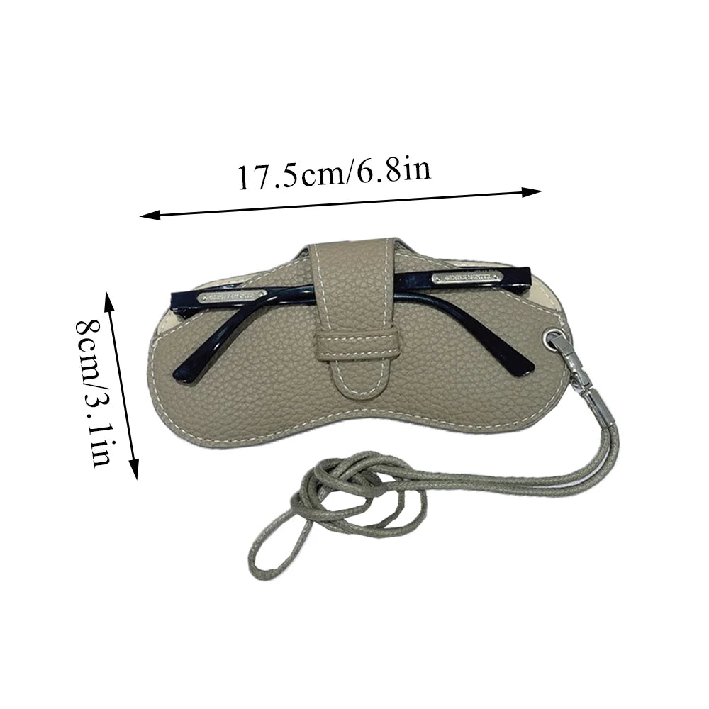 Glasses Case Women Leather Soft Glasses Bag Fashion Portable Sunglasses Box Bag Accessories Eyeglasses Case Sunglasses Box