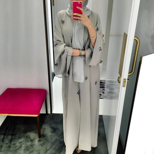 Abaya Kimono Kaftan Dubai Islam Muslim Dress Abayas Caftan Marocain Qatar Oman Turkey Clothing For Women Robe Femme