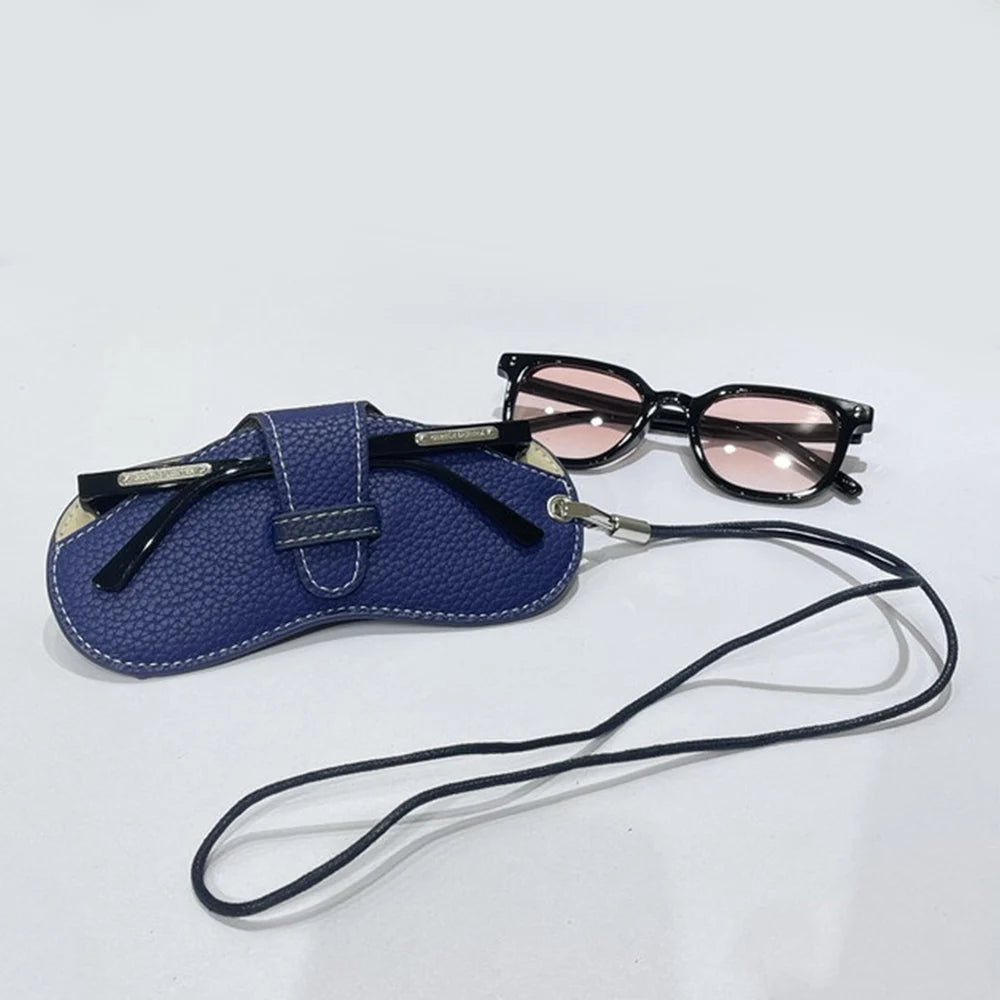 Glasses Case Women Leather Soft Glasses Bag Fashion Portable Sunglasses Box Bag Accessories Eyeglasses Case Sunglasses Box