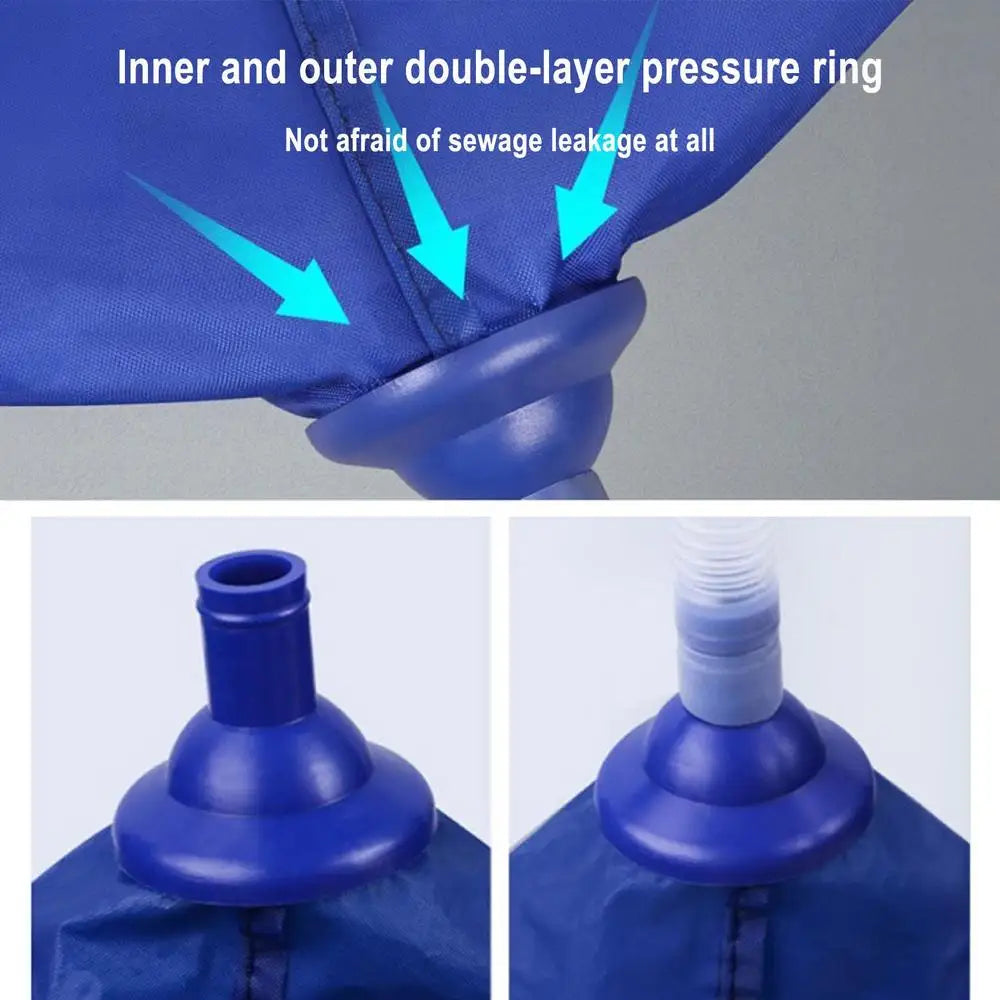 Air Conditioner Cleaning Cover Reusable Funnel Shape Split AC Cleaning Bag With Water Pipe Wall Mounted Service Bag For AC Units