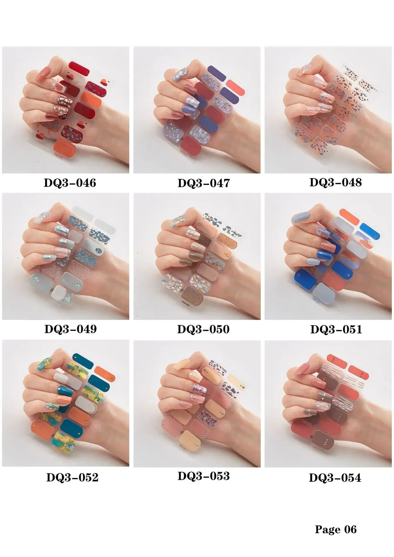 Semi Cured Gel Nails Art Stickers Fashion Solid Color Manicure Decal UV LED Lamp Need Gel Nail Decals Nail Sticker Decoration