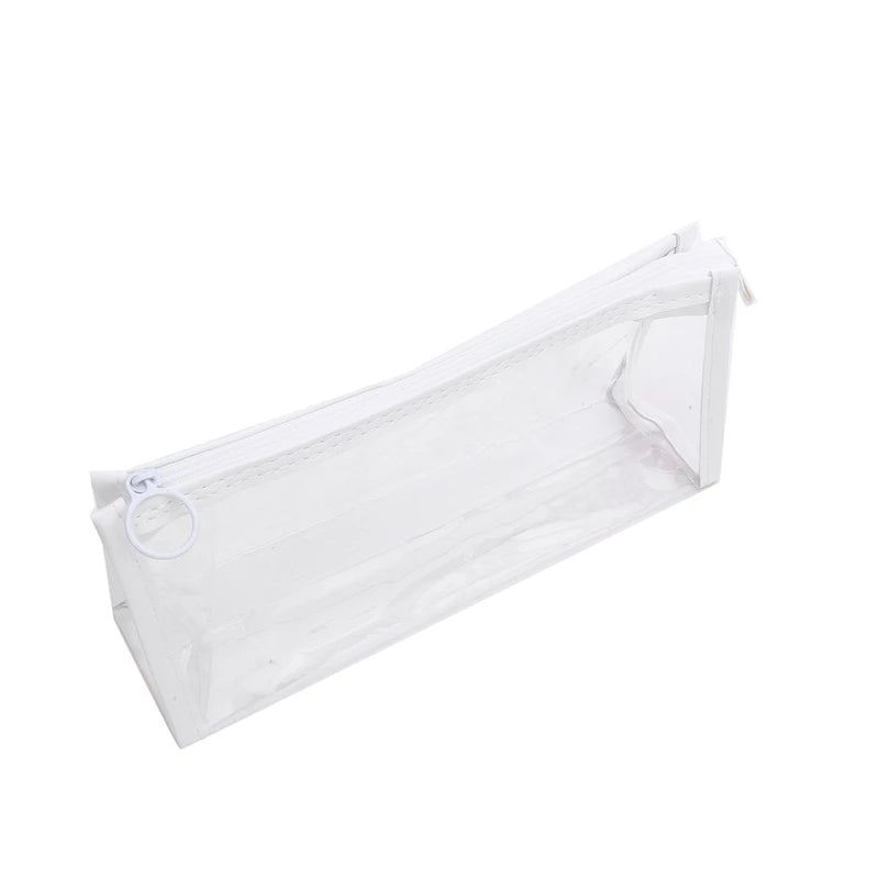 Kawaii Pencil Cases PVC Waterproof Pencil Bags Transparent Pen Pouch Trousse Scolaire School Supplies Cute Korean Stationery