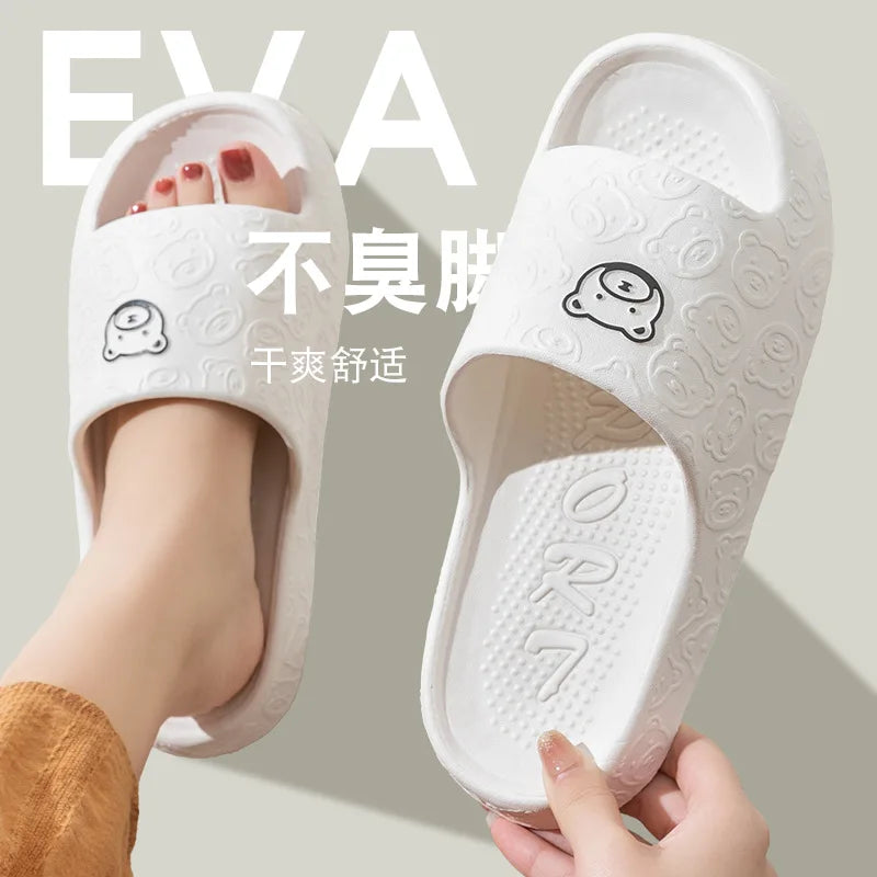 Slippers with a feeling of stepping on poop, suitable for outdoor wear, indoor use, and non slip, 2024 new style for home use