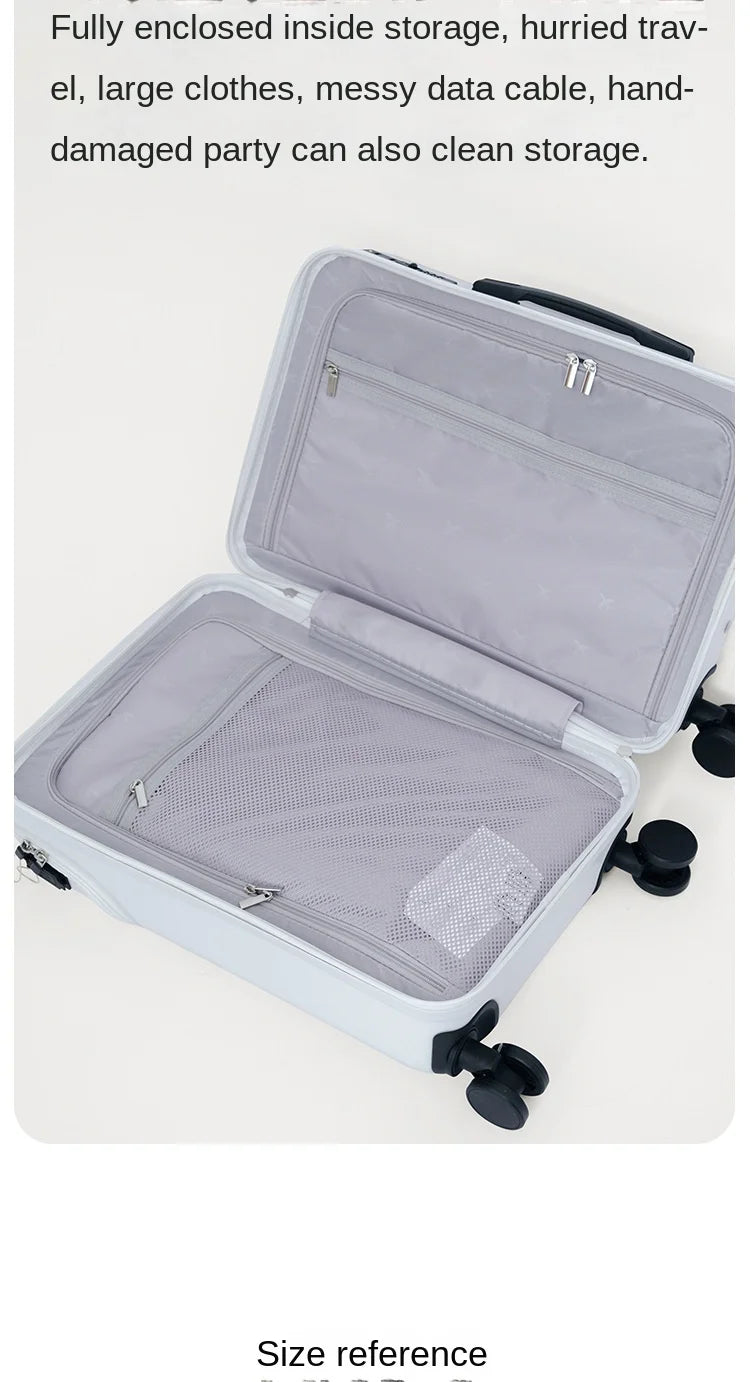 Travel Suitcase Carry on Luggage Cabin Rolling Luggage Trolley Password Suitcase Bag with Wheels Business Lightweight Luggage