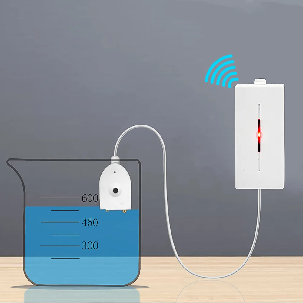 ACJ 433MHz Wireless Water Leakage Sensor Water Leaks Intrusion Detector Alert Water Level Overflow Alarm for Home Security