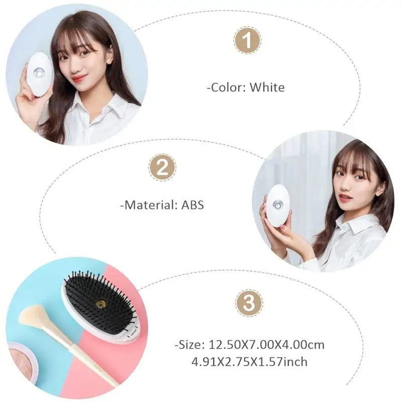 Hair Smoothing Straightening Brush Spray Steam Scalp Massage Comb Electric Ionic Household Hair Styler Tool for Frizzy Dry Hair