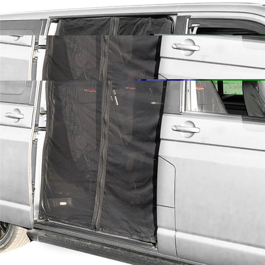 Sliding Door Magnetic Fly Screen Large Size Van Bug Screen Mesh Mosquito Net Sun Protector for Caravan Motorhome Camper SideDoor