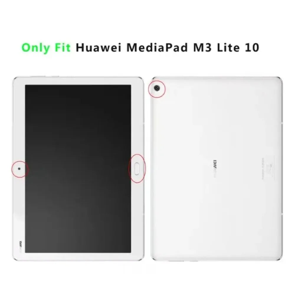 For Huawei MediaPad M3 Lite 10 Case Rugged SIlicone Shokproof Cover Stand Tablet Shell For Huawei M3 Lite 10 BAH-W09/AL00 10.1"