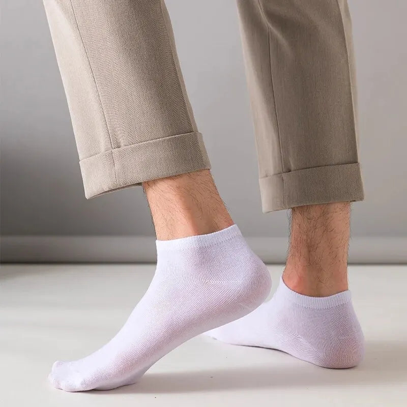 Unisex 40/20/10 Pairs of Solid Color Socks, Soft and Lightweight Ankle Socks, WOMEN'S Casual Boat Socks, Low Cut Ankle Socks