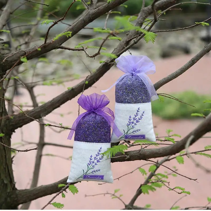 25/30Pcs Lavende Baggieshet Bags Portable Flowers Printing Beautiful Fragrance Storage Bags Baggieshet Bag for Seeds Dry