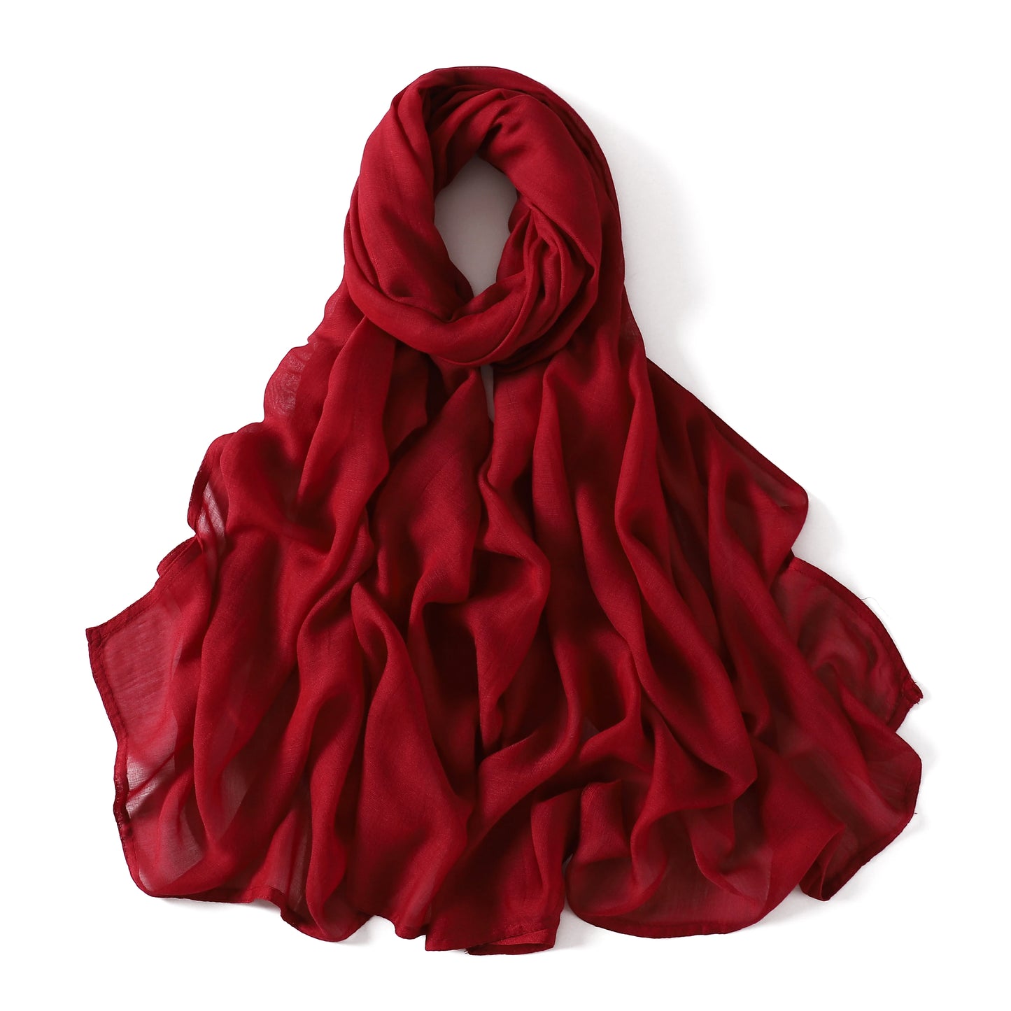 Cotton Rayon Hijabs Scarf Solid Headscarf Wraps Big Size Plain Long Shawls Muslim Women Hijab Islamic Turban Headbands Foulard