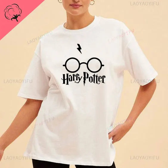 Wizard Hat Shirt Wizard Wand T Shirt HP Shirt Gift Short Sleeve Unisex Graphic Tees Mystical School Cotton Summer Fashion Tops