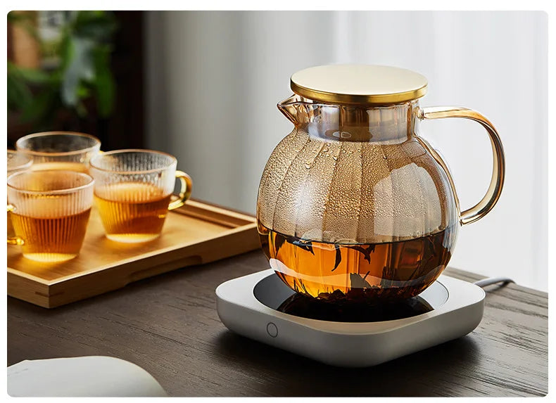 Heat Resistant Glass Teapot Infuser Chrysanthemum Tea Kettle Kung Fu Teawear Set Puer Oolong Pot Pumpkin Teapot