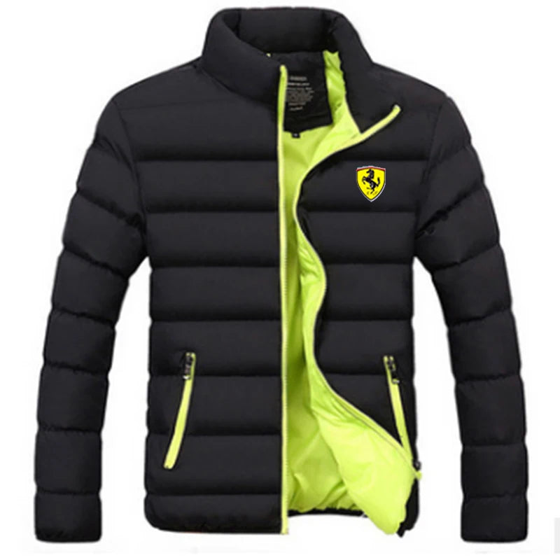 Winter 2024 new outdoor collar warm thick jacket fashion light down cotton cotton-padded zipper casual minimalist jacket.